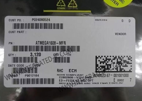 ATMEGA1608-MFR Μικροελεγκτής MCU 20MHz 8-Bit AVR Κεντρικοί Μικροελεγκτές VQFN-32