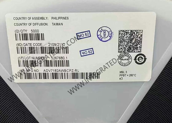 ADV7182AWBCPZ Integrated Circuit Chip 10-Bit SDTV Βίντεο αποκωδικοποιητής με διαφορική είσοδο