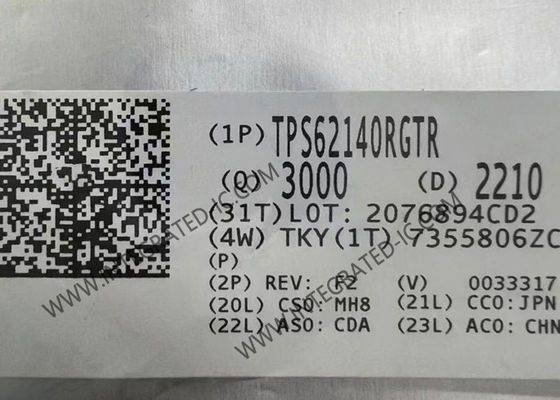 TPS62140RGTR Τσιπ ολοκληρωμένου κυκλώματος 3V σε 17V 2A Step-Down μετατροπέας VQFN-16