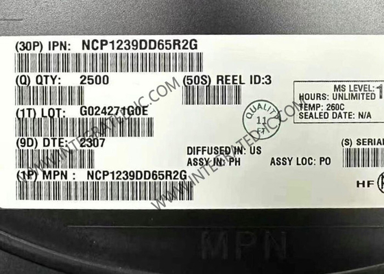 NCP1239DD65R2G Συμπληρωμένο κύκλωμα Chip Offline Ελέγχων 65kHz Ελέγχων τρέχουσας λειτουργίας