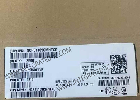 NCP81109CMNTXG Τσιπ ολοκληρωμένου κυκλώματος 14A Ενιαίου Στάθματος Συγχρονισμένος Ρυθμιστής Κουφού QFN48