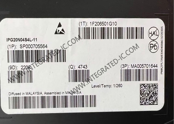 IPG20N04S4L-11 Integrated Circuit Chip Αυτοκινητοβιομηχανικό διπλό N-κανάλι OptiMOSTM-T2 Τρανζίστορα ισχύος TDSON-8