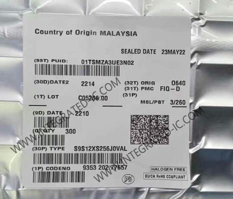 S9S12XS256J0VAL Μικροελεγκτής MCU 16-bit MCU 40MHz HCS12X Μικροελεγκτής IC