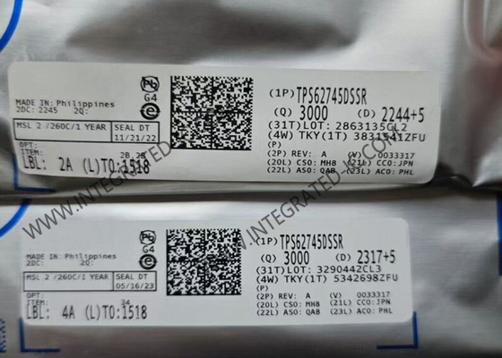 TPS62745DSSR ολοκληρωμένο κύκλωμα Chip Step Down μετατροπέας 300mA Buck Switching Ρυθμιστής IC