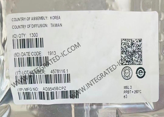 Ενσωματωμένο κύκλωμα AD9545BCPZ 813mW συγχρονιστής και προσαρμοστικός μεταφραστής ρολογιού