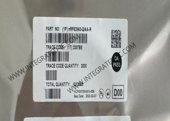 NRF52840-QIAA BT IC 2.4GHz Πολυπρωτόκολλο BT 5.4 SoC AQFN73 Σύστημα σε τσιπ