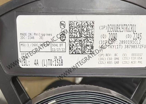 DS90UB929TRGCRQ1 Integrated Circuit Chip 5.95Gbps FPD Link III Bridge Serializer VQFN64 Ηλεκτρονική συσκευή που χρησιμοποιείται για την επεξεργασία ενσωματωμένων κυκλωμάτων