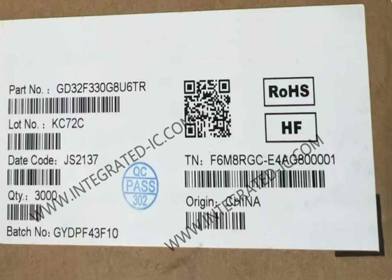 GD32F330G8U6TR Μικροελεγκτής MCU 84MHz Επιπέδου Εισόδου 32Bit Μικροελεγκτές QFN28
