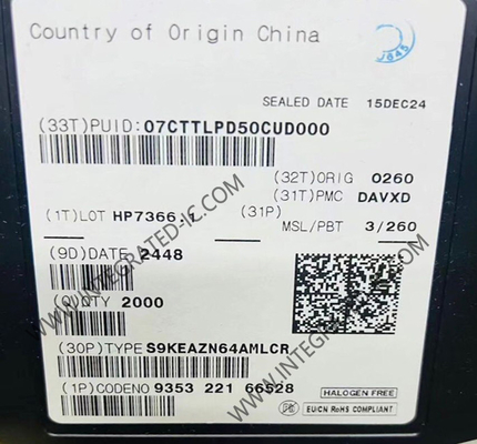 Μικροελεγκτής MCU S9KEAZN64AMLCR Μονόπυρη ARM Cortex-M0 Μικροελεγκτής IC