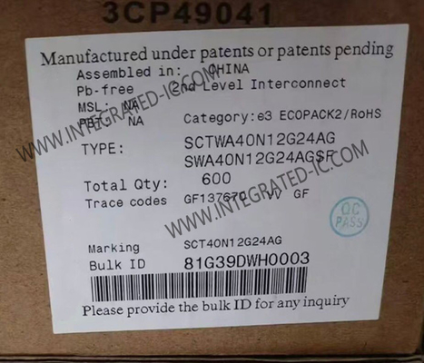 SCTWA40N12G24AG Συνολικού κυκλώματος 1200V Silicon Carbide Power MOSFET Τρανζίστορες
