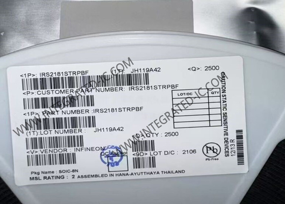 IRS2181STRPBF Integrated Circuit Chip 600V High Side And Low Side Gate Driver IC SOIC8 Ηλεκτρονική κυκλική συσκευή