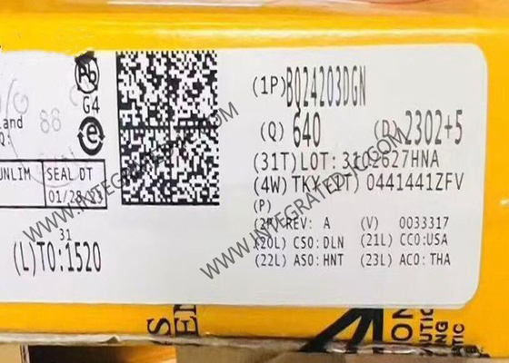 BQ24203DGN Τσιπ ολοκληρωμένου κυκλώματος 500mA φορτιστές μπαταριών HVSSOP8 Λιθιοϊονικός γραμμικός φορτιστής
