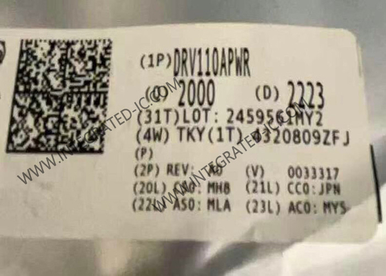 DRV110APWR ολοκληρωμένο κύκλωμα Chip Single Channel Relay Low-Side Driver με ολοκληρωμένη ρύθμιση ρεύματος