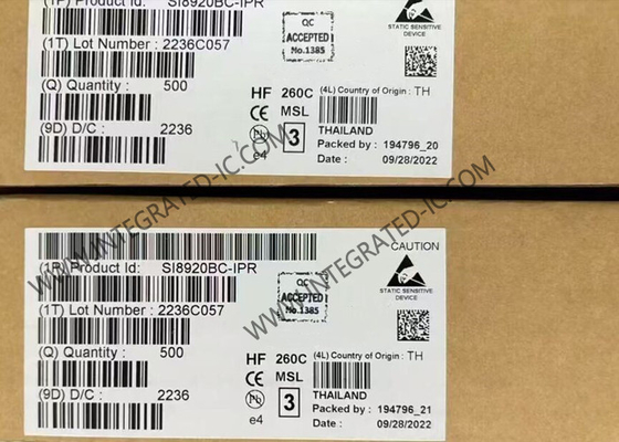 SI8920BC-IPR Συμπληρωματικό κύκλωμα Chip Απομονωμένος ενισχυτής για τη μέτρηση ρεύματος ρύθμισης