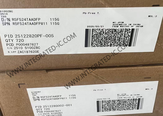 R5F524TAADFP Μικροελεγκτής MCU Μικροελεγκτής 32 bit με FPU στο τσιπ που επιτρέπει την ταυτόχρονη κίνηση δύο κινητήρων