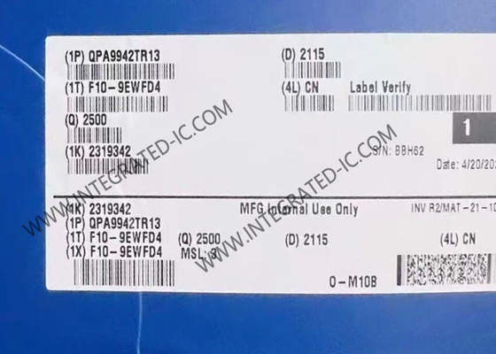 WIFI 6 Chip QPA9942TR13 3600MHz 4 Watt Υψηλής Απόδοσης ενισχυτής