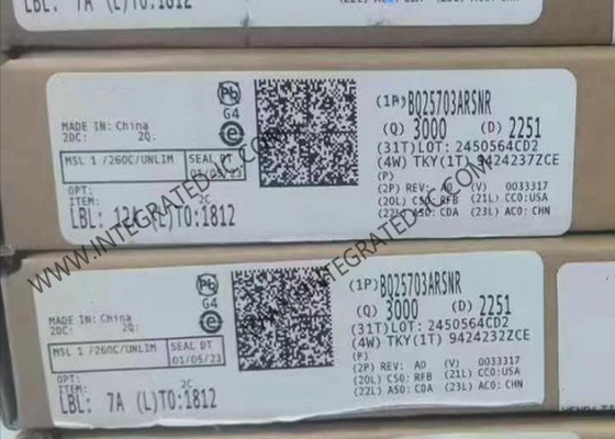 BQ25703ARSNR Τσιπ ολοκληρωμένου κυκλώματος 1-4 κυψελών NVDC Buck Boost ρυθμιστής φόρτισης μπαταρίας