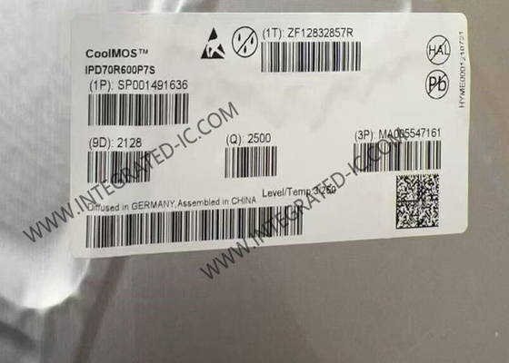 IPD70R600P7S Τσιπ ολοκληρωμένου κυκλώματος CoolMOS P7 Τρανζίστορα ισχύος 700V Τρανζίστορα MOSFET