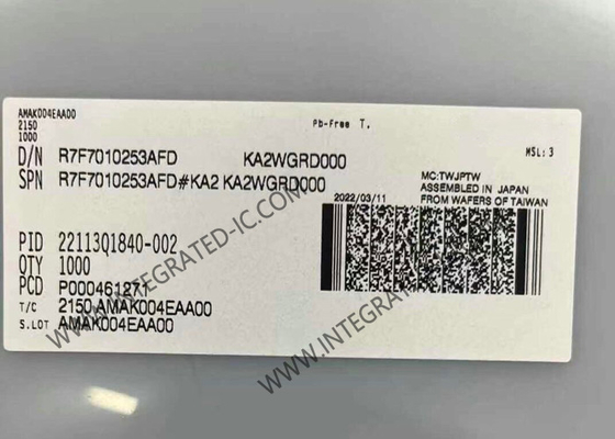 R7F7010253AFD Μικροελεγκτής MCU 32-bit 120MHz Μικροελεγκτής MCU για έλεγχο σώματος