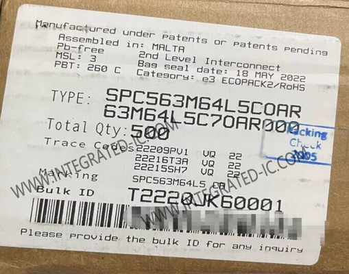 SPC563M64L5COAR Μικροελεγκτής MCU Αρχιτεκτονική ισχύος 32 bit MCU για εφαρμογές κινητήρα αυτοκινήτων