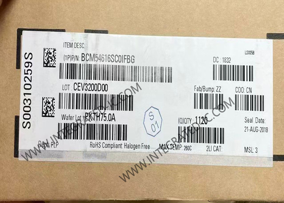 BCM54616SC0IFBG Ethernet IC Ενσωματωμένος πολλαπλής ταχύτητας πολλαπλής ταχύτητας πολλαπλής ταχύτητας πολλαπλής ταχύτητας Ethernet Transceiver