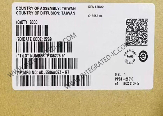 ADL5506ACBZ Μοντέλος ασύρματης επικοινωνίας 30 MHz έως 4,5 GHz 45 dB RF ανιχνευτής