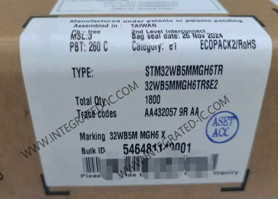 BT IC STM32WB5MMGH6TR 2.4GHz BT Χαμηλής Ενέργειας 5.4 Και 802.15.4 Μονάδα