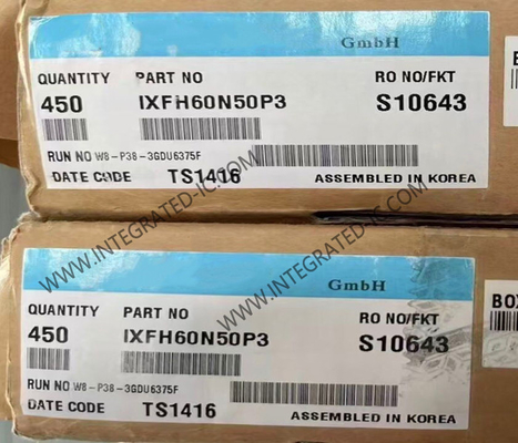 IXFH60N50P3 Τροχιά ολοκληρωμένου κυκλώματος Τρίκη N-Channel Enhancement Power MOSFET Τρανζιστόρες