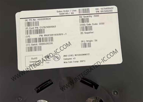 MAX16916GUB Integrated Circuit Chip Ιδανική διόδη αντίστροφη μπαταρία και διακόπτης προστασίας υπερεμάνσεως / ελεγκτές ορίων