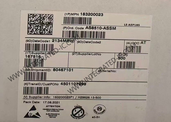 AS8510-ASSM Integrated Circuit Chip 16Bit Πληροφορική απόκτησης δεδομένων Front End IC SSOP20