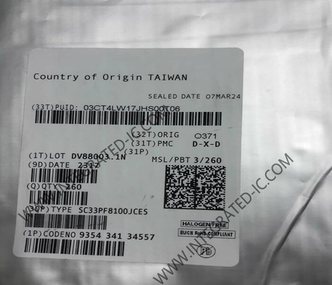 SC33PF8100JCES Integrated Circuit Chip 12-Channel Power Management IC για εφαρμογές υψηλών επιδόσεων