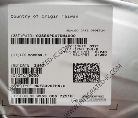Συμπληρωμένο κύκλωμα NCF3320EHN 13.56MHz Ασύνδετος αναγνώστης αυτοκινήτων IC HVQFN-32