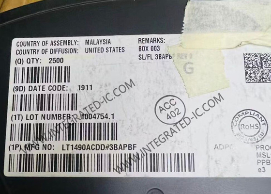 LT1490ACDD Συμπληρωματικό κύκλωμα Τσιπ Επιχειρησιακοί ενισχυτές DFN8 Γραμμικοί ενισχυτές