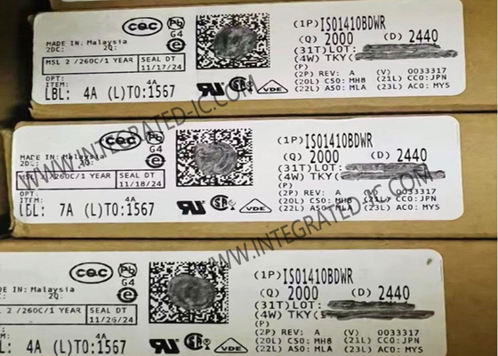 Τσιπ ολοκληρωμένου κυκλώματος ISO1410BDWR 500kbps Απομονωμένος RS-485 RS-422 Πηρακτήρας SOIC16
