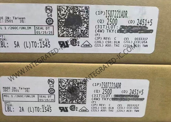 ISO7221ADR Τσιπ ολοκληρωμένου κυκλώματος 2500Vrms Διπλό κανάλι ψηφιακοί απομονωτές SOIC8