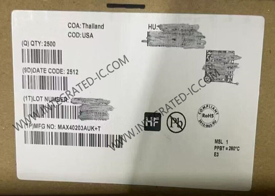 MAX40203AUK Τσιπ ολοκληρωμένου κυκλώματος 1A Ιδανικές διόδους SOT-23-5 Ιδανικές διόδους διακόπτης ρεύματος
