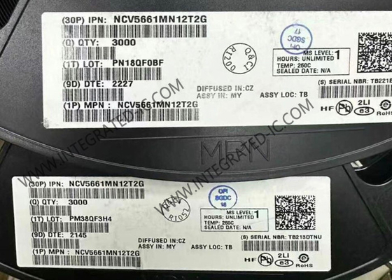 NCV5661MN12T2G Τσιπ ολοκληρωμένου κυκλώματος υψηλής απόδοσης LDO γραμμικός ρυθμιστής τάσης