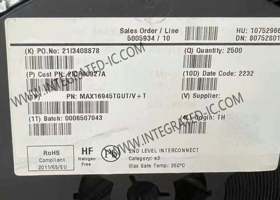 Συμπληρωματικό κύκλωμα MAX16945TGUT/V 30mA αντλία αντιστρέψιμης φόρτισης στο SOT23