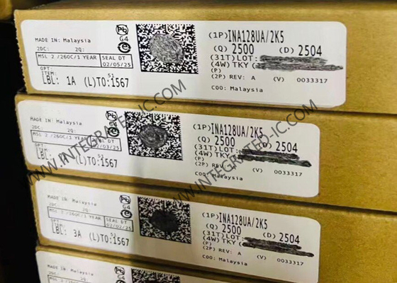 INA128UA Συμπληρωμένο κύκλωμα Chip ακρίβεια χαμηλής ισχύος ενισχυτής οργάνων