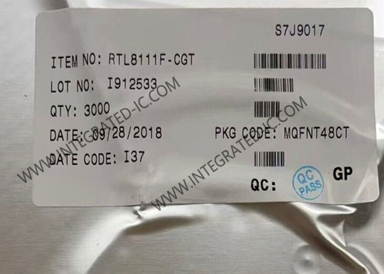 RTL8111F-CGT Ethernet IC Ενσωματωμένος ελεγκτής Gigabit Ethernet QFN48 Ethernet Chip