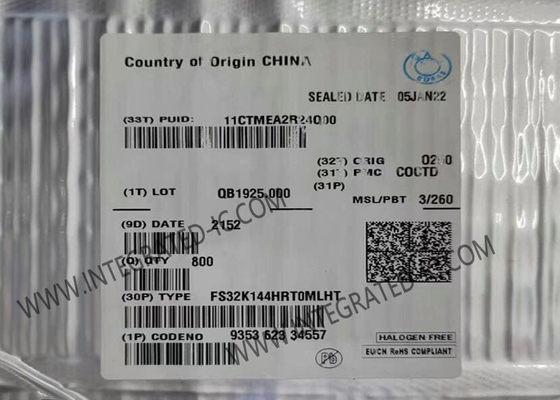 Μικροελεγκτής MCU FS32K144HRT0MLHT 512KB Flash Μικροελεγκτές IC 2,7V έως 5,5V