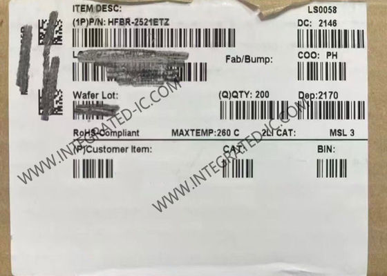 HFBR-2521ETZ 5 MBd Ταχύτητα δεδομένων 660 nm μήκος κύματος εκτεταμένο εύρος θερμοκρασίας δέκτης οπτικών ινών ολοκληρωμένο κύκλωμα τσιπ