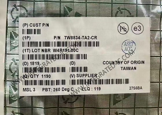 TW8834-TA2-CR Συνολικό κύκλωμα Τσιπ LCD Βίντεο επεξεργαστής TQFP100 Επεξεργαστές οθόνης