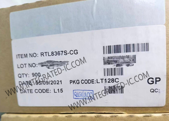 RTL8367S-CG Ethernet IC Layer 2 Διαχειριζόμενος διακόπτης Ethernet 5+2 θύρων LQFP128