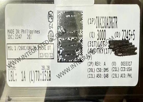 Τσιπ ολοκληρωμένου κυκλώματος INA230AIRGTR 36V 16-bit ψηφιακό μόνιτορ ισχύος με συναγερμό