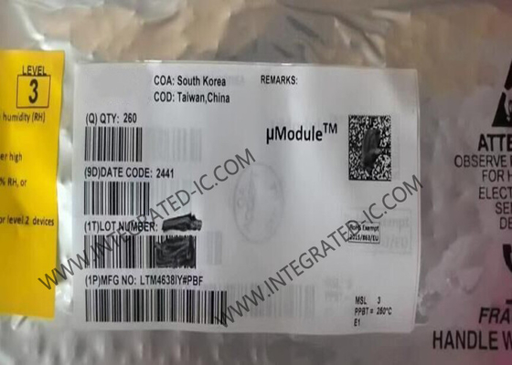 LTM4638IY Τσιπ ολοκληρωμένου κυκλώματος 20VIN 15A Step-Down DC DC uModule Regulator