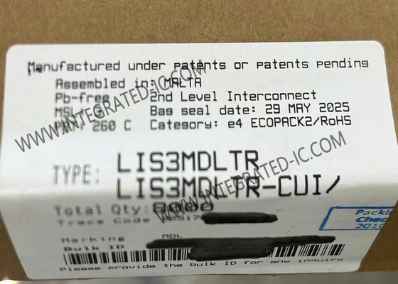 Αισθητήρας LIS3MDLTR IC Αισθητήρας μαγνητικού 3 άξονων υψηλής απόδοσης με εξαιρετικά χαμηλή ισχύ