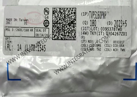 TVP5160PNP Ολοκληρωμένο Κύκλωμα Chip 10Bit Ψηφιακός Αποκωδικοποιητής Βίντεο HTQFP128 Video ICs