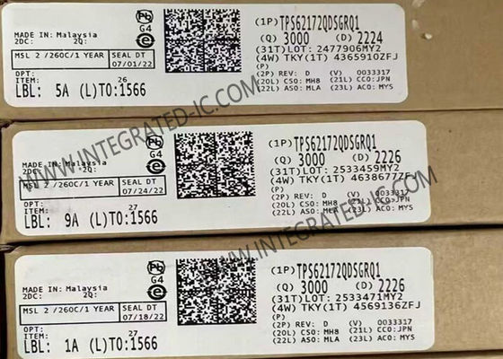 TPS62172QDSGRQ1 Τσιπ ολοκληρωμένου κυκλώματος 17V 0.5A Αυτοκινητοβιομηχανικός μετατροπέας βήματος προς τα κάτω