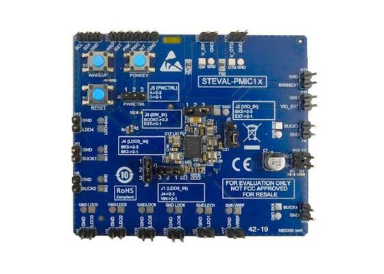 STEVAL-PMIC1K1 Ενσωματωμένες λύσεις STPMIC1x Διοικητικό συμβούλιο αξιολόγησης διασταυρώσεων διαχείρισης ενέργειας